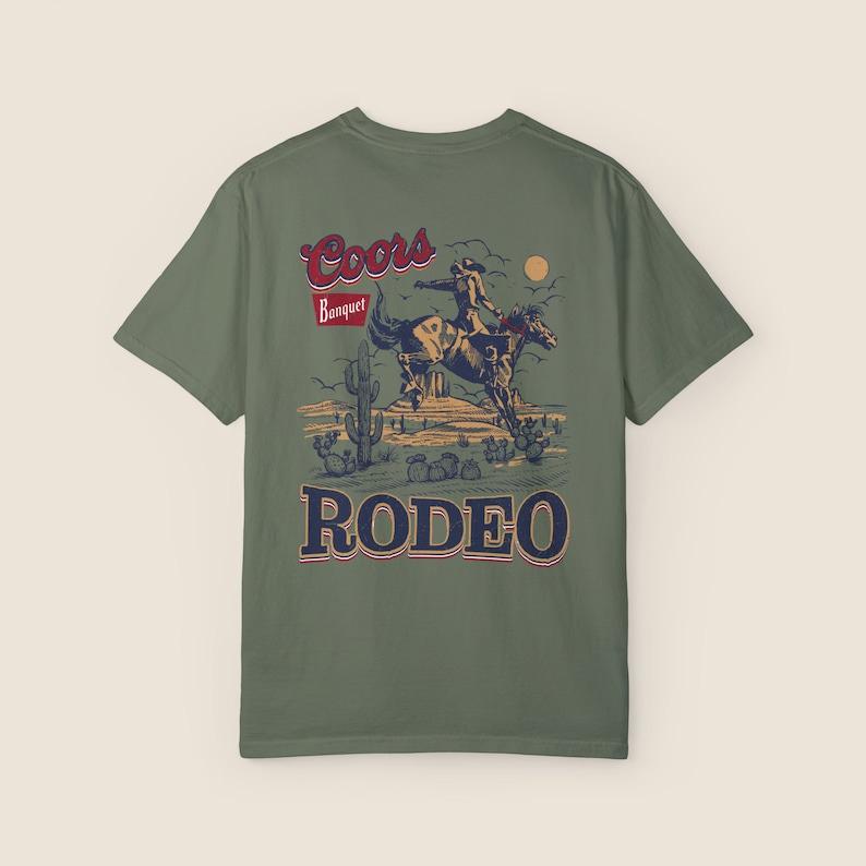 Coors Rodeo Vintage Graphic T-Shirt, Retro Cowboy Shirt, Oversized Coors T-Shirt, Vintage Washed Shirt