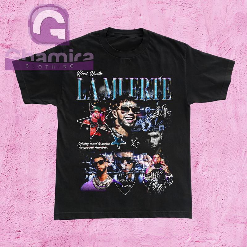 Anuel AA T Shirt, Anuel AA La Muerte Shirt, 90s Retro Vintage Rap Hip Hop Unisex T-Shirt