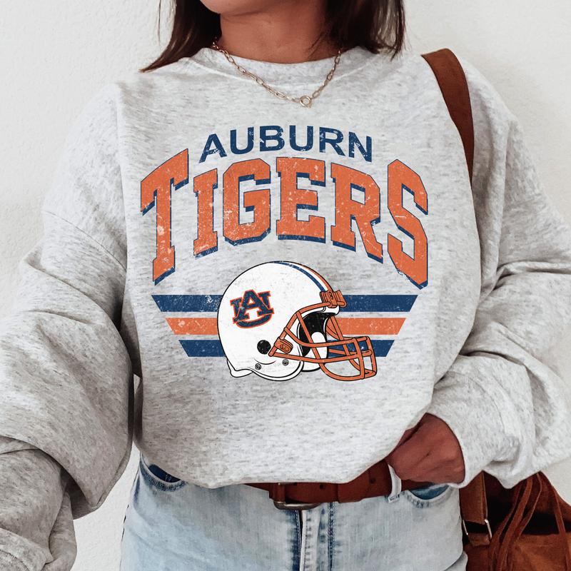 Auburn Tigers Vintage Football NCAA Sweatshirt, Vintage Auburn University Sweatshirt, Unisex Vintage Sweatshirt NCAA, Classic Sport Sweatshirt, Gifts For Football Fan Sport