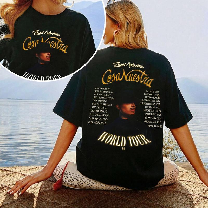 Rauw Cosa Nuestra T-shirt Alejandro World Tour 2025 Sweatshirt Cosa Nuestra World Tour Hoodie Alejandro Merch Rap Hip Hop Tee Gift Fans Men Women