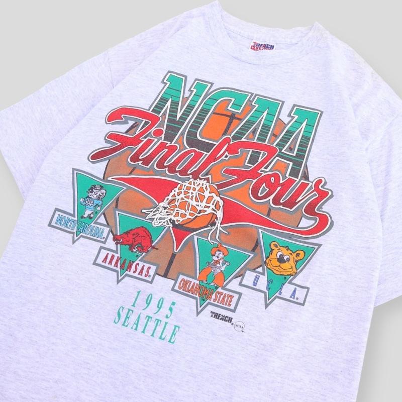 Vintage 1995 Rare NCAA Final Four Official Game Tee Menswear Top T-Shirt Cotton