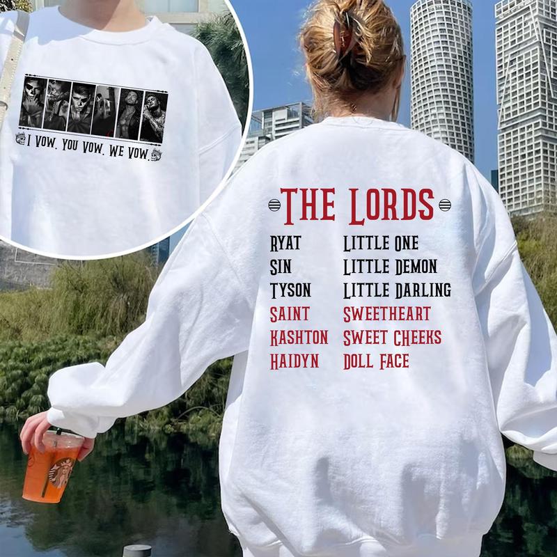 The LORDS Series Book Sweatshirt, I Vow You Vow We Vow Shirt, Shantel Tessier Merch, Dark Romance Shirt, Book... (Image 3)