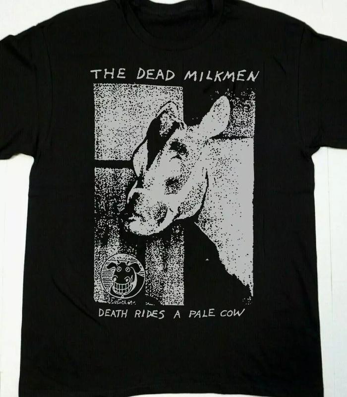 Vintage The Dead Milkmen Band T-shirt Black Cotton Size S-5XL Short Sleeve, Comfort Colors, Vintage Graphic Tee, Music Tour Tee, Graphic Single Rap Ho