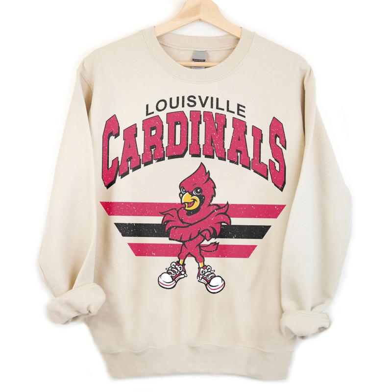 Louisville Vintage Football NCAA Sweatshirt - Tshirt - Hoodie, University of Louisville Unisex Football NCAA Shirt, Unisex Vintage NCAA Shirt, Classic