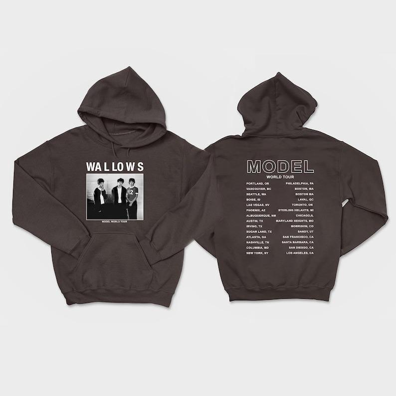 2 Sided Purchase the Wallows Model Tour 2024 Hoodie, Wallows band merchandise, Model Tour 2024 t-shirt, and Wallows Model Tour 2024 Shirt, Sweatshirt,