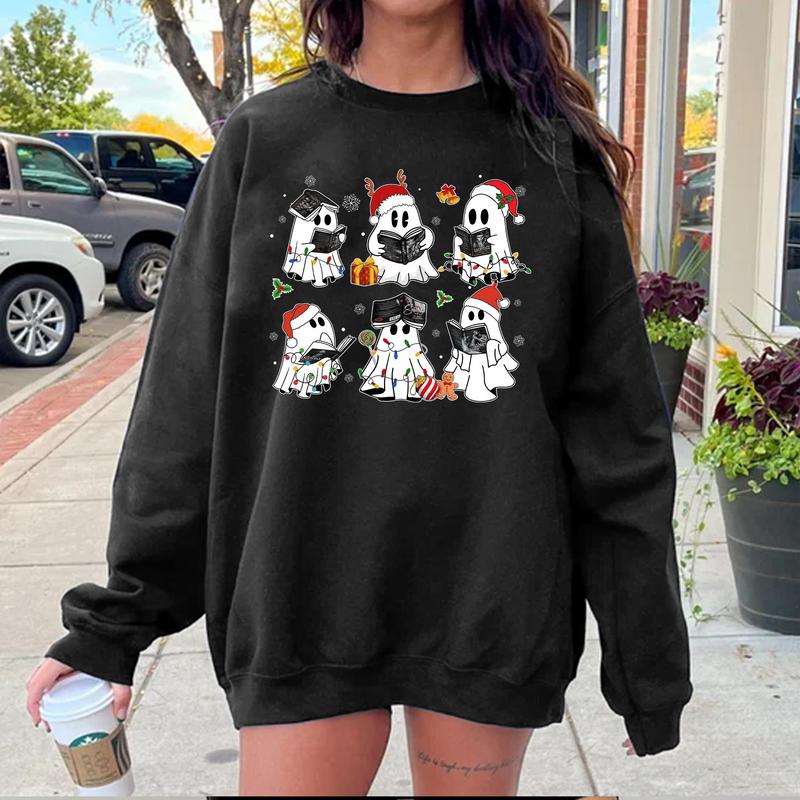 Ghost The LORDS Series Book Merry Christmas Sweatshirt, The Ritual Book Shirt, Shantel Tessier Merch, Dark... (Image 3)