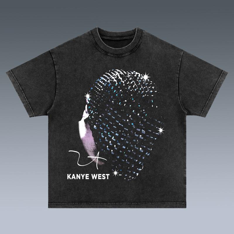 KANYE WEST BIG HEAD 2 SIDES Cotton Vintage Shirt To Match Sneaker Hiphop Clothing Rapper Merch Shirt, Hiphop Tour Concert 2024, Gift For Fan Y2K Aesthetic Hoodie Sweatshirt