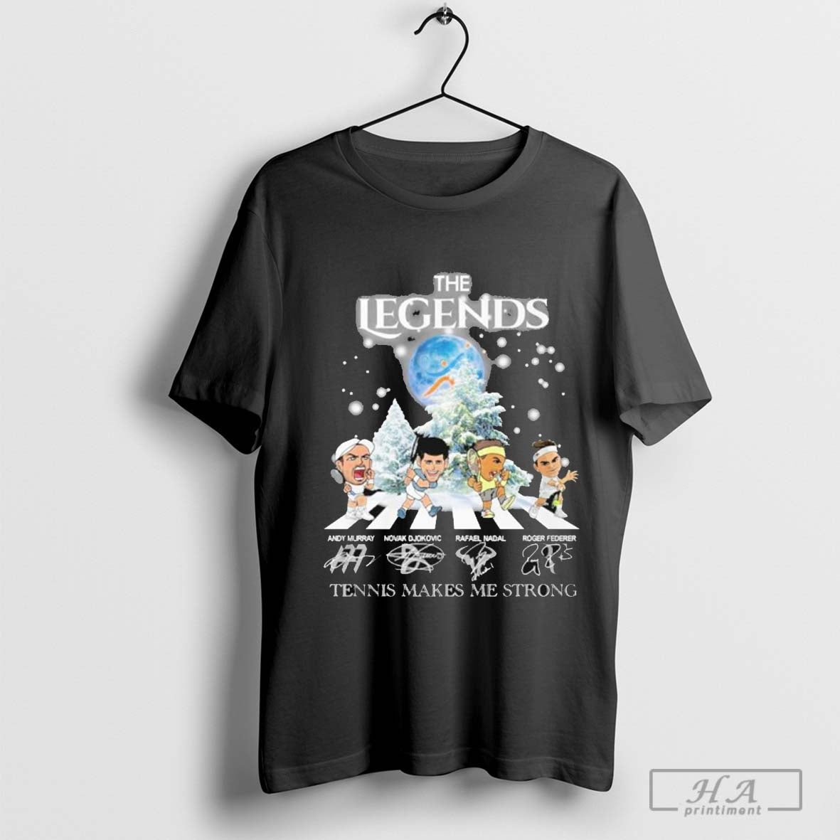 The Legends Tennis Makes Me Strong T-Shirt Hoodie, Sweatshirt | TeeSparky.com