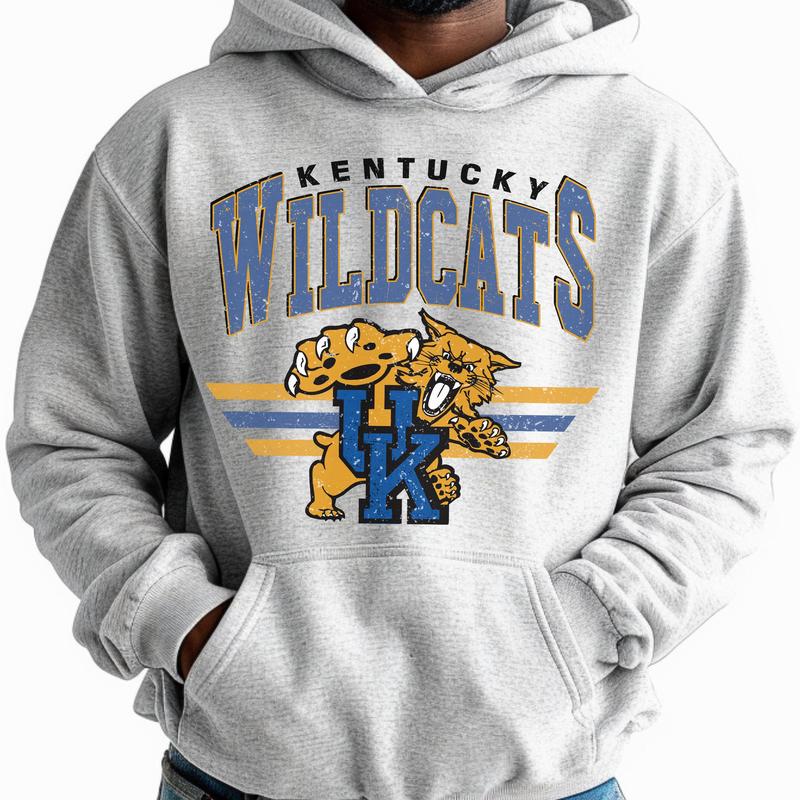 Kentucky Wildcats Vintage Football NCAA Hoodie, Vintage Hoodie NCAA, Classic Sport Hoodie, Gifts For Football Fan Sport