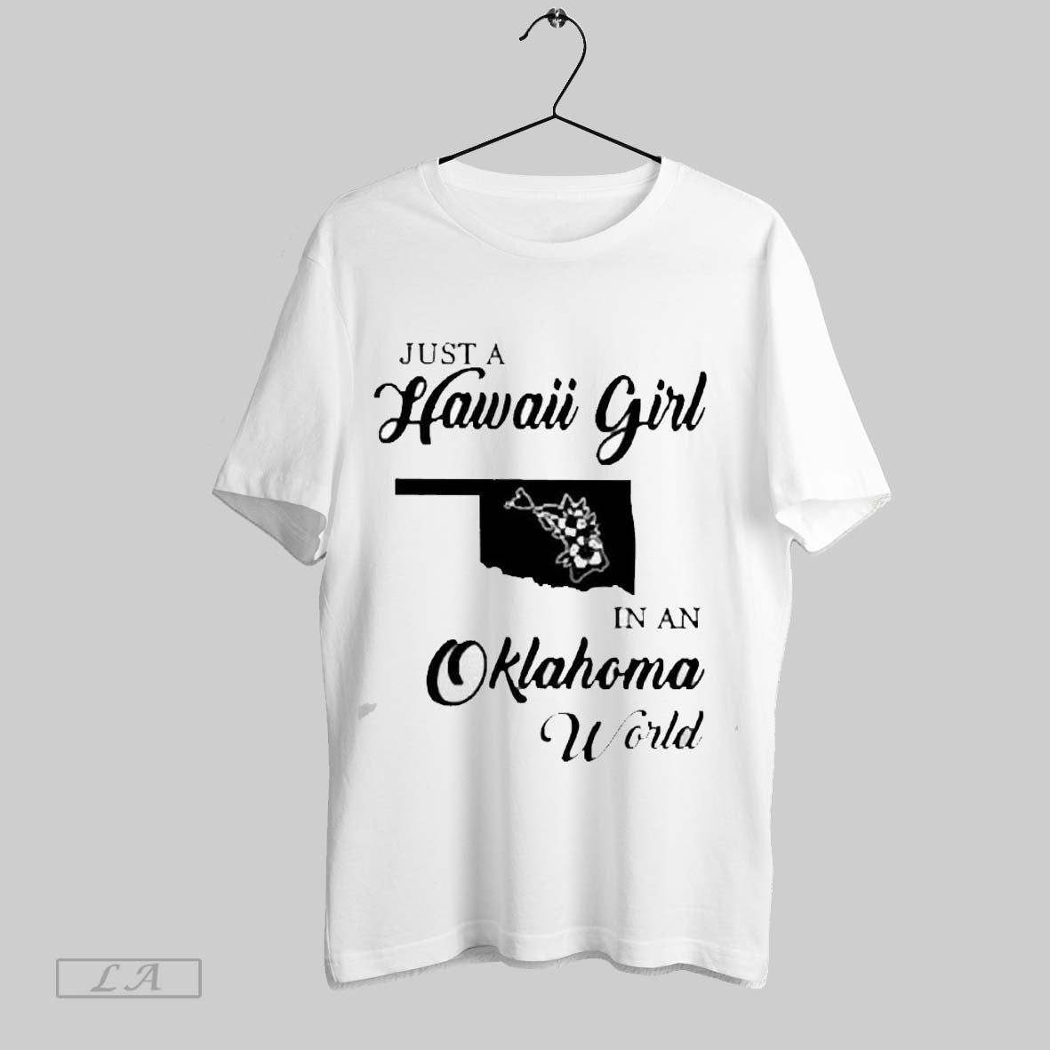 Top Just A Hawaii Girl In An Oklahoma World 2025 Unisex Sweatshirt T Shirt Hoodie | TeeSparky.com