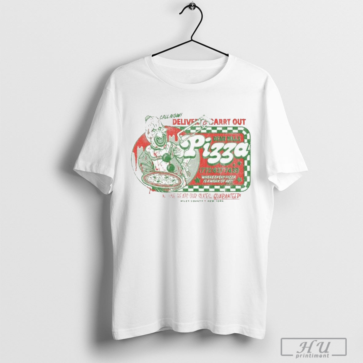 Terrifier - Dear Hills Pizza T-shirt Hoodie, Sweatshirt | TeeSparky.com