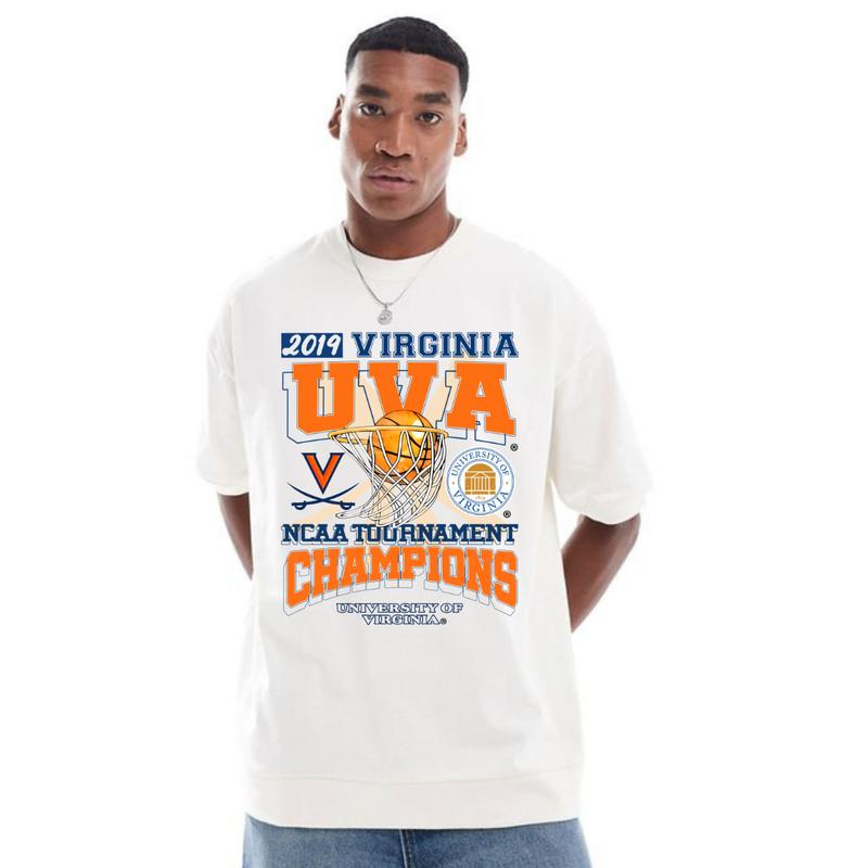 NCAA 2019 UVA Tournament Virginia T-Shirt Unisex Menswear Casual Soft new jersey