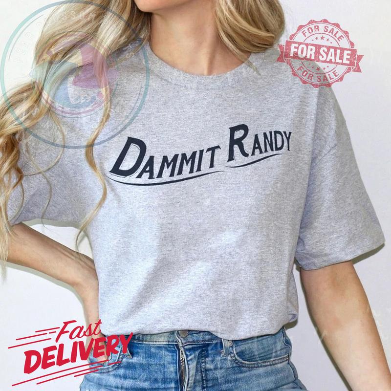 Dammit Randy Gildan T-Shirt, Miranda Tee Y2K Meme Graphic Trend, Unisex Cotton Top for Fans, Comfortable Vintage Style Trendy
