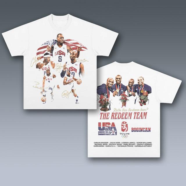 VINTAGE TEE  2008 USA BASKETBALL TEAM 7.16