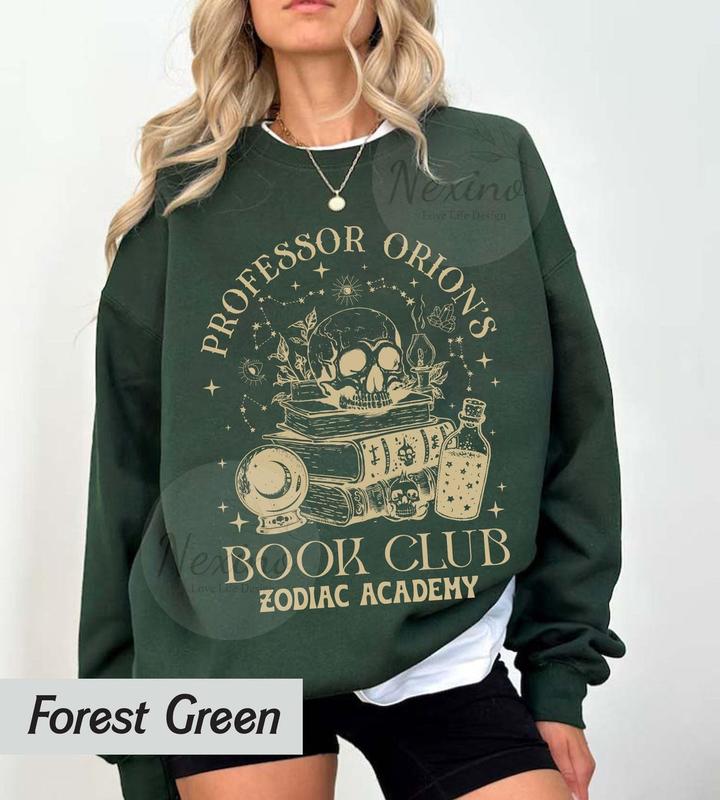 Professor Orions Book Club Zodiac Academy Sweatshirt, Gift for Book Lover, Fantasy Reader, Bookworm Merch,... (Image 1)