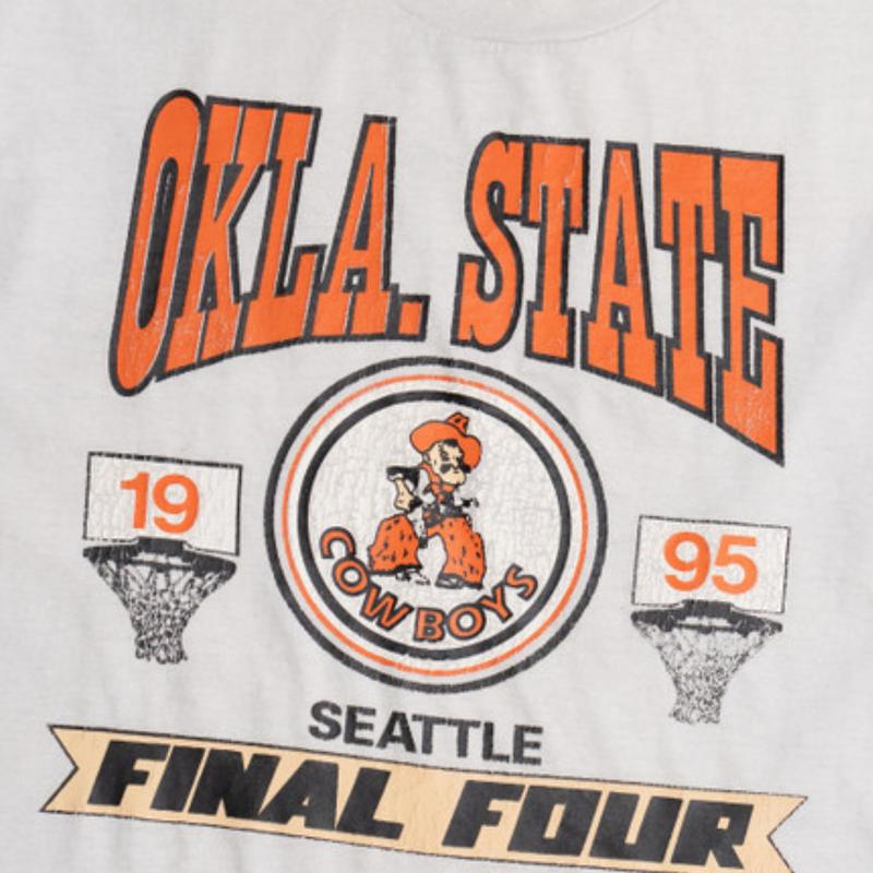 Vintage 1995 Oklahoma State Cowboys Final Four T-Shirt