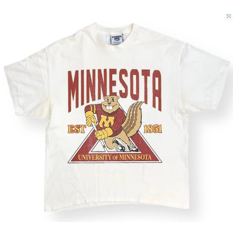 Vintage Minnesota Golden Gophers NCAA , T-Shirt for University Fans