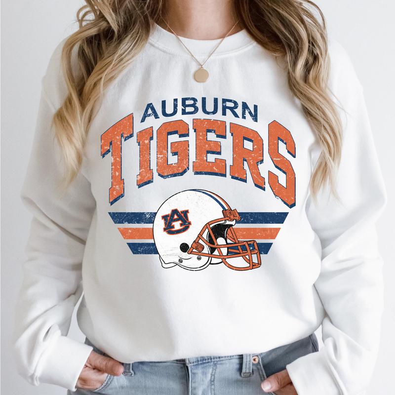 Auburn Tigers Vintage Football NCAA Sweatshirt, Vintage Auburn University Sweatshirt, Unisex Vintage Sweatshirt NCAA, Classic Sport Sweatshirt, Gifts For Football Fan Sport