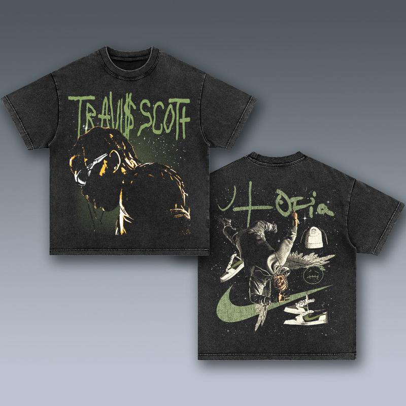 TRAVIS CACTUS JACK 2 SIDES Cotton Vintage Shirt To Match Sneaker Hiphop Clothing Rapper Merch Shirt, Hiphop Tour Concert 2024, Gift For Fan Y2K Aesthe