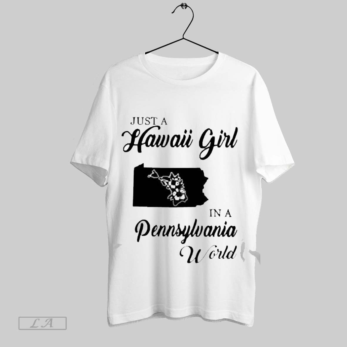 Top Just A Hawaii Girl In A Pennsylvania World 2025 Unisex Sweatshirt T Shirt Hoodie | TeeSparky.com