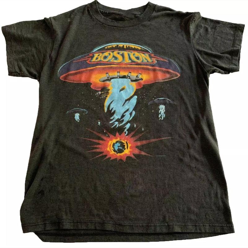 Comfort Colors Vintage Boston Rock Band Concert Tour Shirt 1987 T-shirt Tour Music Tour Concert Classic Style Tee S-5XL, 90s Rock Band Tee, Vintage Gr