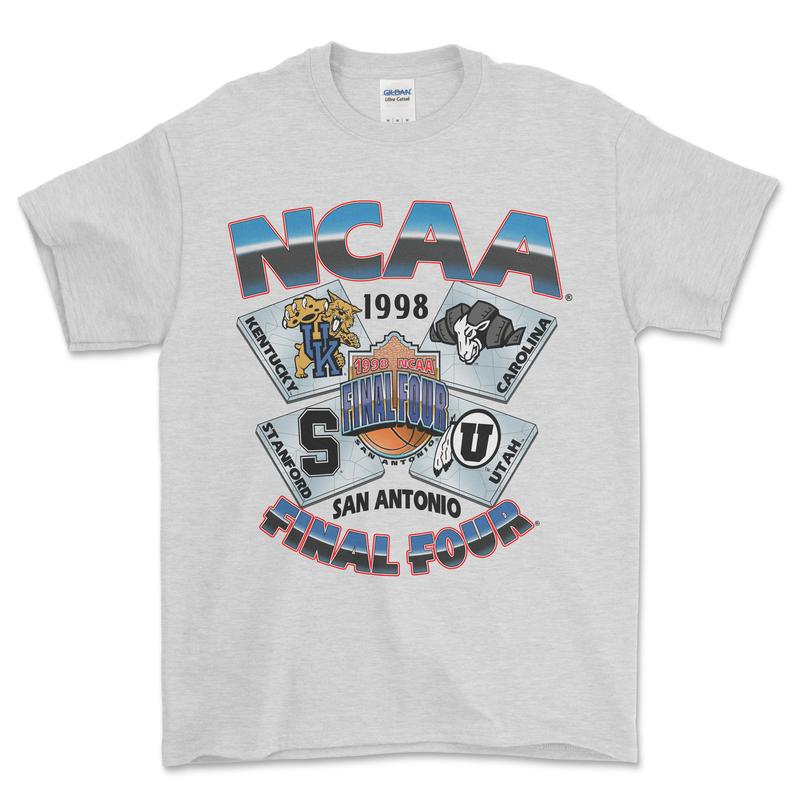 1998 NCAA Final Four San Antonio T-Shirt, graphic vintage sports tees for men