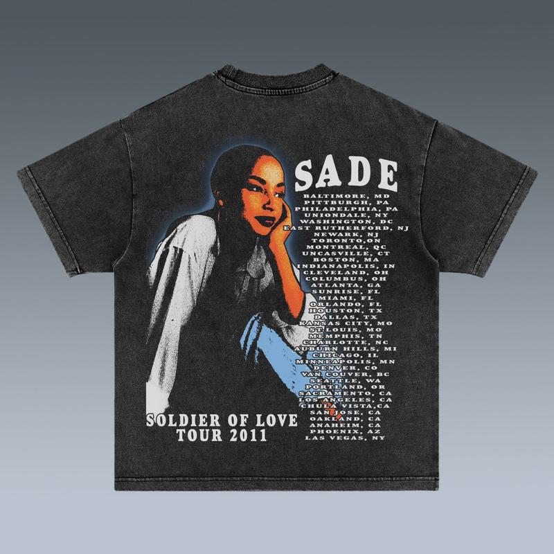 SADE NTT08 2 SIDES Cotton Vintage Shirt To Match Sneaker Hiphop Clothing Rapper Merch Shirt, Hiphop Tour Concert 2024, Gift For Fan Y2K Aesthetic Hoodie Sweatshirt