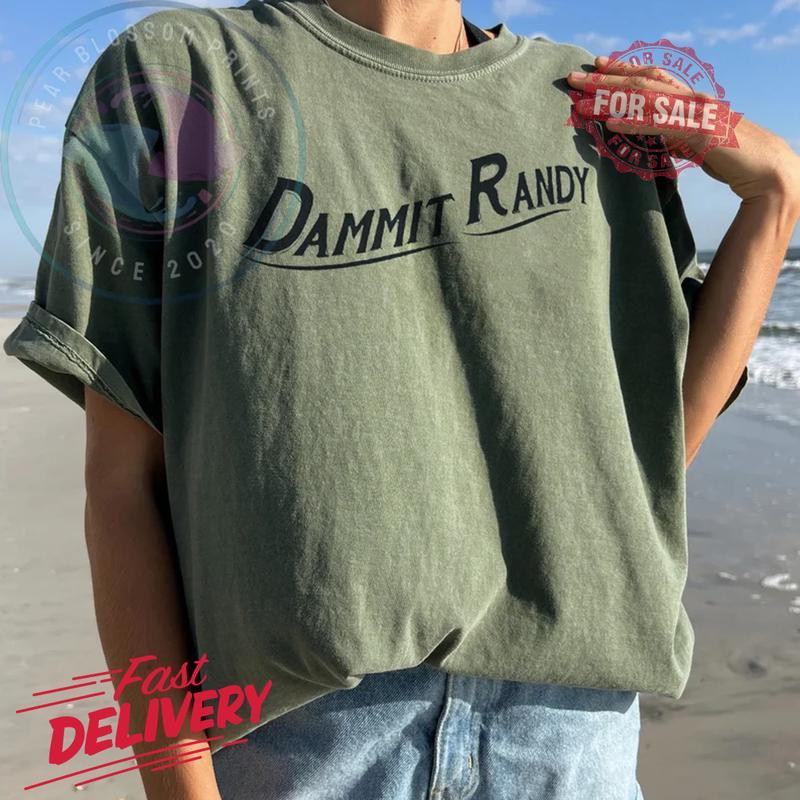 Dammit Randy Gildan T-Shirt, Miranda Tee Y2K Meme Graphic Trend, Unisex Cotton Top for Fans, Comfortable Vintage Style Trendy