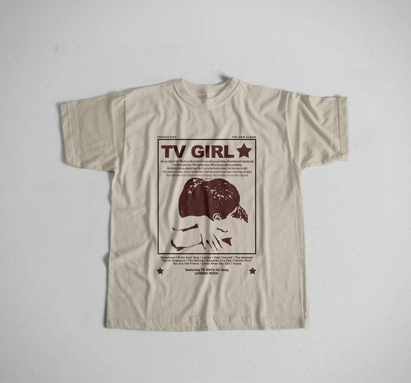 Tv Girl Lovers Rock Song Vintage 90s Shirt, French Exit, Album Poster Merch Unisex T-shirt