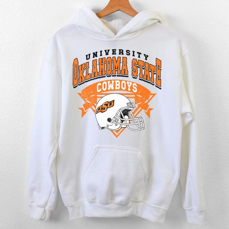 Oklahoma State Cowboys Vintage Football NCAA Sweatshirt - Tshirt - Hoodie, Oklahoma State University Unisex Football NCAA Shirt, Unisex Vintage NCAA Shirt, Classic Football Shirt, Gifts For Football Fan Sport, Cotton, Sweatshirt, Casual Clothing