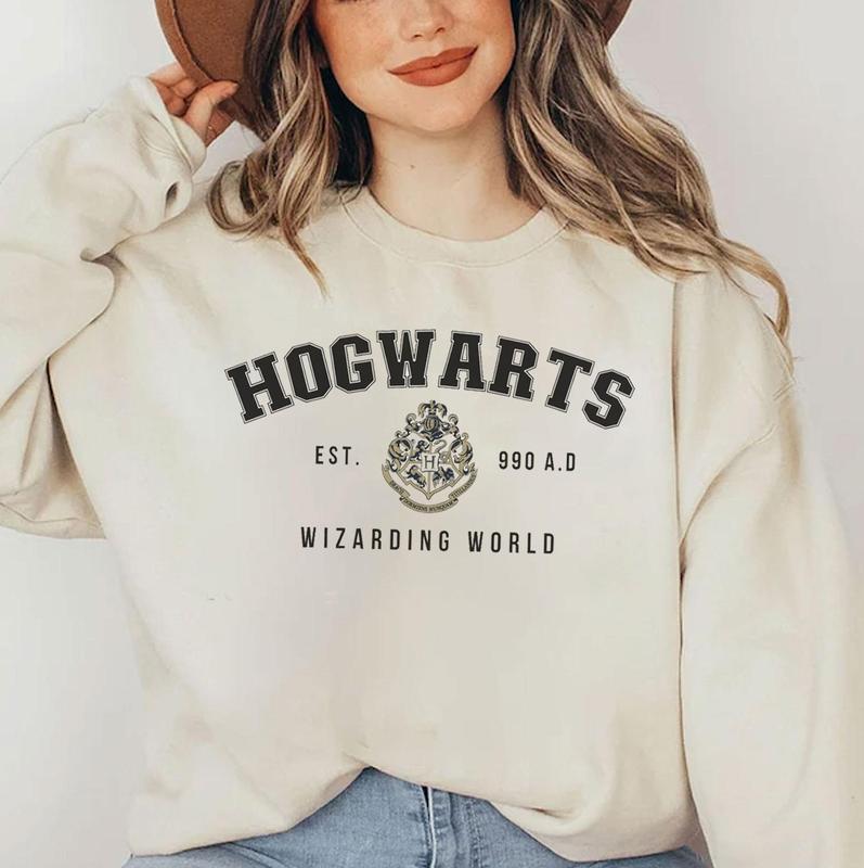 Hogwarts Sweatshirt, Magical Wizard Castle Book Sweatshirt, Witch Shirt, Bookish Reading Magic Shirt, Bookish... (Image 1)