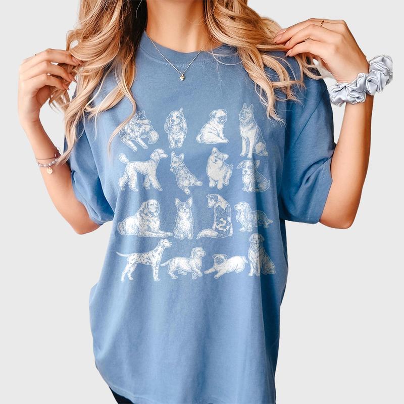 Vintage Dog Shirst, Funny Dog Lover T-shirt, Shirt For Women, Dog Mom Shirt, Dog Breed Shirt, Dog Mom Gift, Dog Lover Shirt, Women's Tops, Funny Shirts, Cute Tee For Women, Gift For Dog Lover, Trendy Shirts, Animal Lover Shirt, Gift For Her