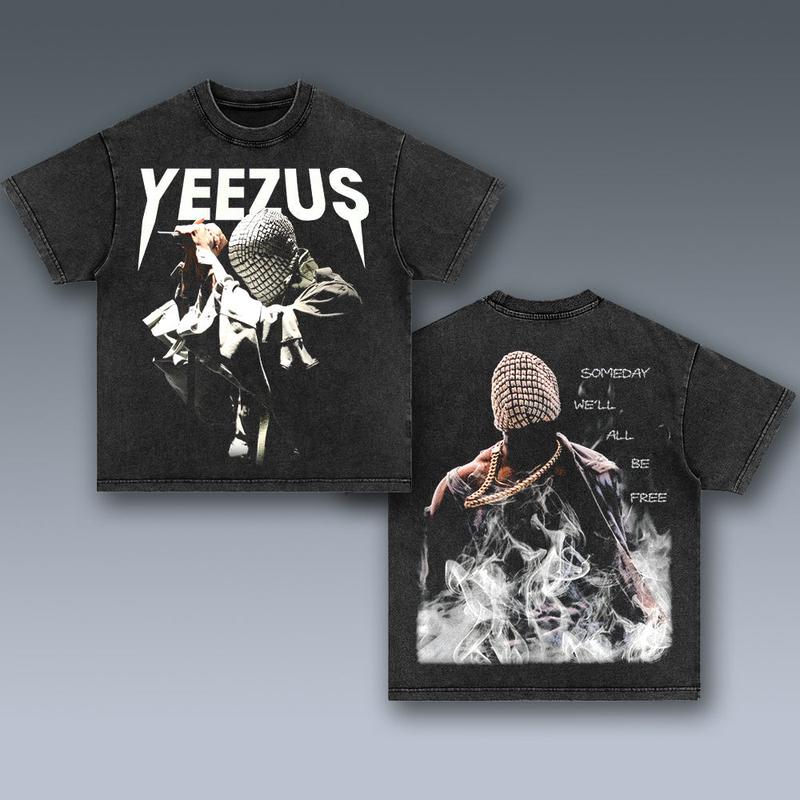 KANYE WEST-YEEZUS 2 SIDES Cotton Vintage Shirt To Match Sneaker Hiphop Clothing Rapper Merch Shirt, Hiphop Tour Concert 2024, Gift For Fan Y2K Aesthet