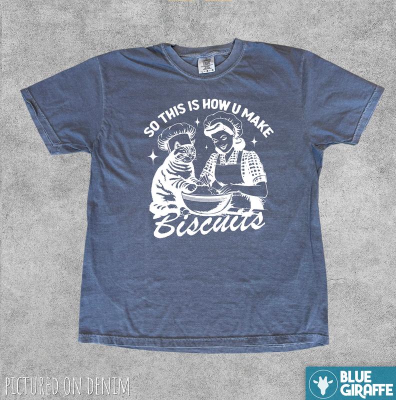 Cat Biscuits Vintage T-Shirt, Comfort Colors Shirt
