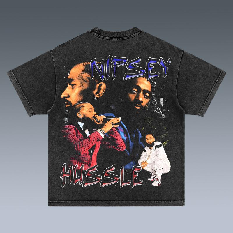 NIPSEY HUSSLE NTT06 2 SIDES Cotton Vintage Shirt To Match Sneaker Hiphop Clothing Rapper Merch Shirt, Hiphop Tour Concert 2024, Gift For Fan Y2K Aesth
