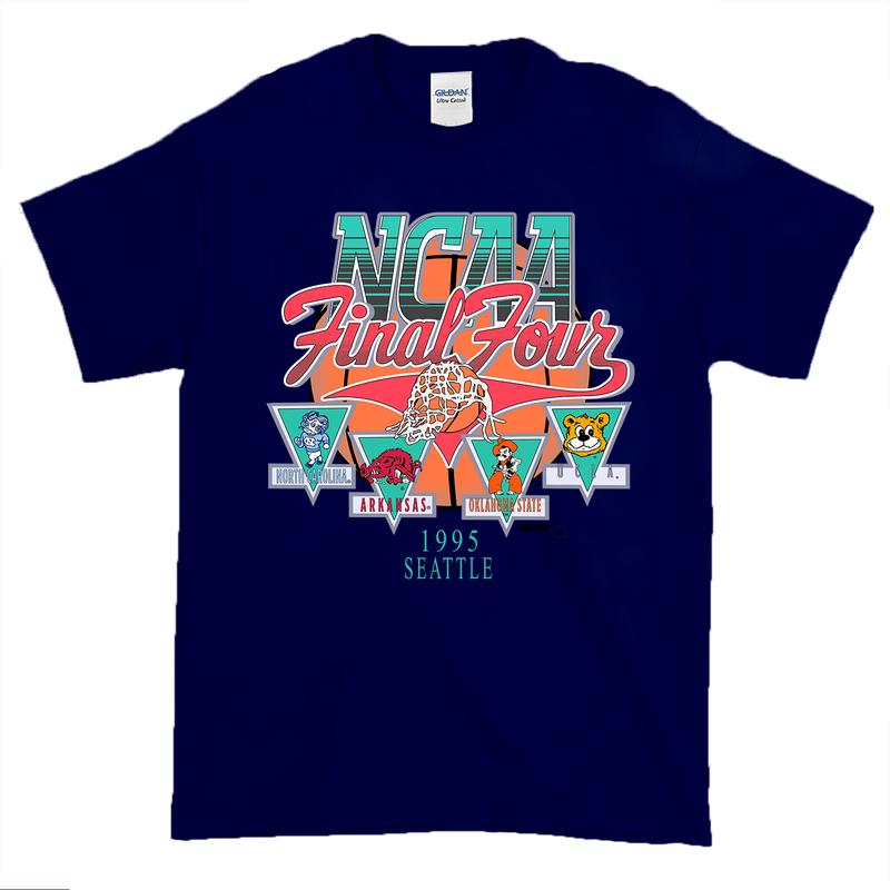 Vintage  1995 Rare NCAA Final Four Official Game Tee, Vintage graphic tee Classic Cotton Menswear Top  Hoodie