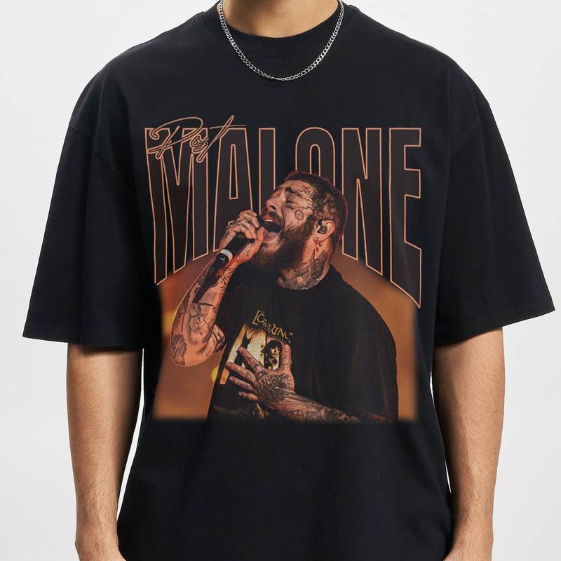 Vintage Post Malone T Shirt Short Sleeve men T-shirt All Size