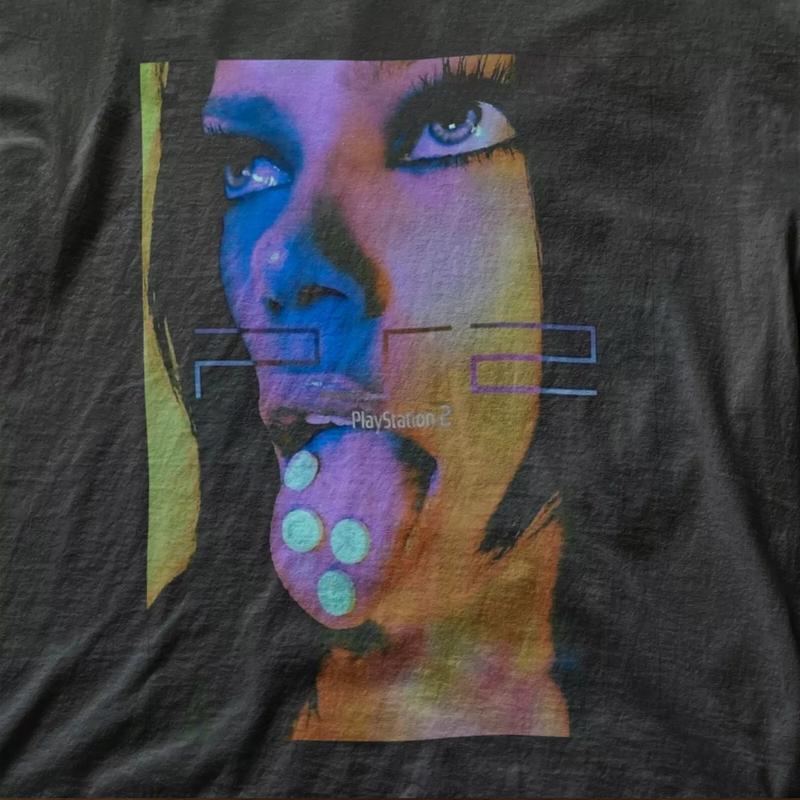 Vintage Playstation Ad Campaign Tee - Y2k Gaming T-Shirt S-5XL, Comfort Colors, Vintage Graphic Tee, Music Tour Tee, Graphic Single Rap Hop Hip