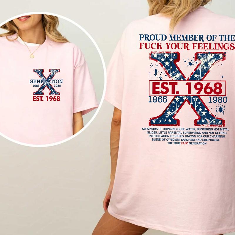 Gen X Custom Shirt: Raised On Hose Water & Neglect T-Shirt, Funny Vintage Inspired GenX Humor Tee
