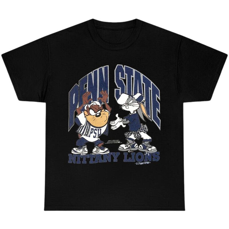 Vintage NCAA Penn State Looney Tunes T-Shirt, Full Color T-Shirt, Unisex T-Shirt, For Men, For Women smilingfriendsmerch