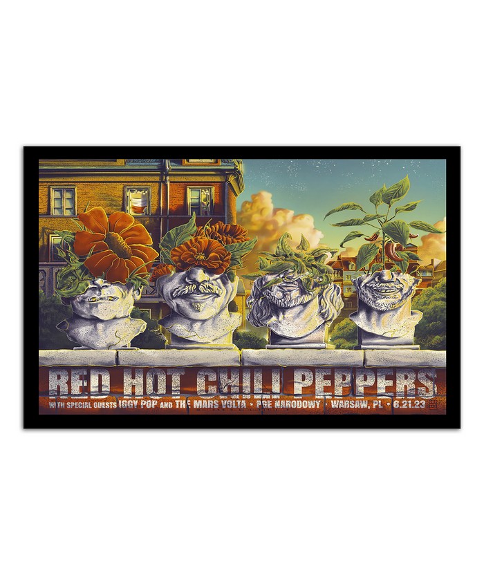 Red Hot Chili Peppers June 21 2023 PGE Narodowy Warsaw PL Poster