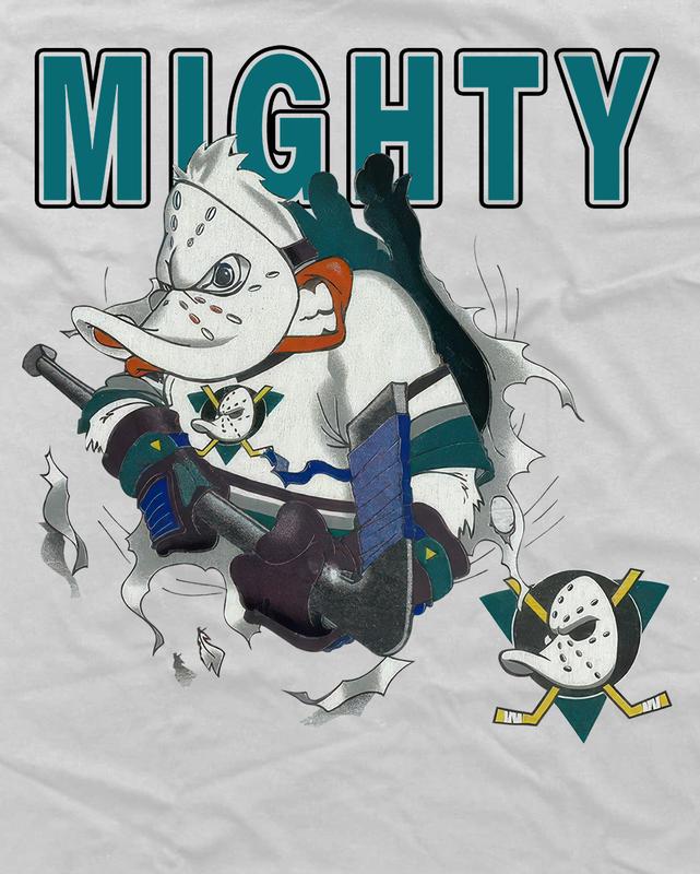 Vintage Mighty Ducks Hallowwen T-Shirt Cotton Short-sleeve Retro Streetwear Tshirt Menswear Top Shortsleeve Casual