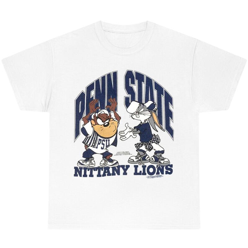 Vintage NCAA Penn State Looney Tunes T-Shirt, Full Color T-Shirt, Unisex T-Shirt, For Men, For Women smilingfriendsmerch