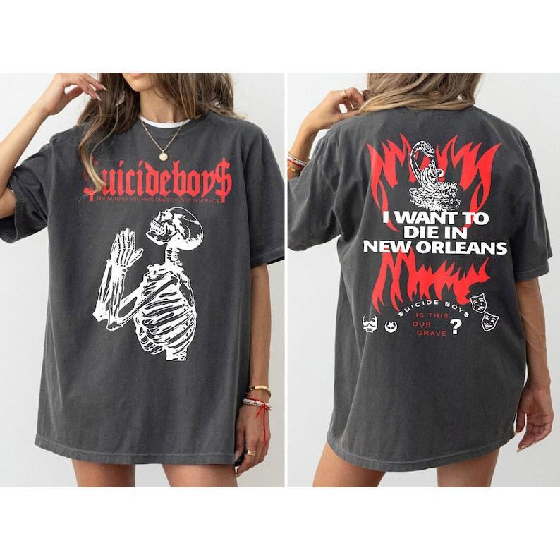 Vintage Suicide boys Tour Shirt, I Want To Die In New Orleans Shirt, Suicideboys HipHop Shirt, Scrim Tshirt Grey Day Tour  T-shirt, sweater and Hoodie
