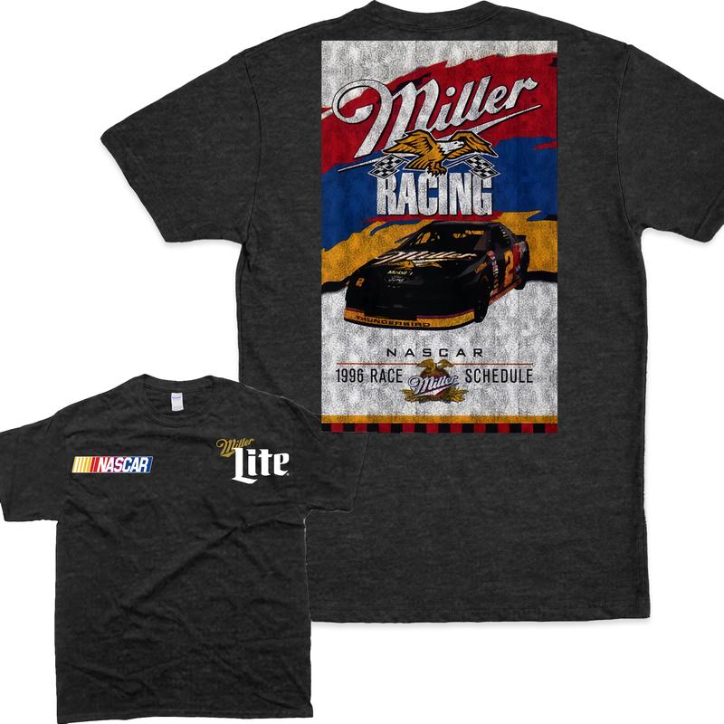 Miller Lite Racing Vintage Style Unisex T-shirt Man Menswear Top Classic Graphic Tee Underwear Tshirt Streetwear vintage beer