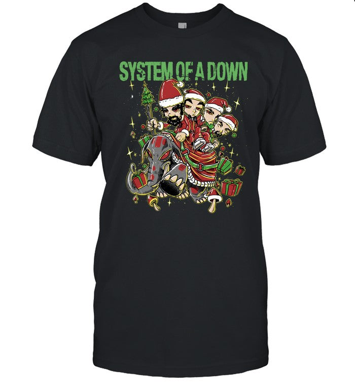 Limited Mushroom People Holiday System of a Down Shirt