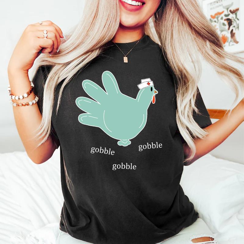 Nurse Shirts, Thanksgiving Nurse Shirt, RN Thanksgiving Shirt, Thanksgiving Gift, Nurse Gift For Women, Picu Er... (Image 5)