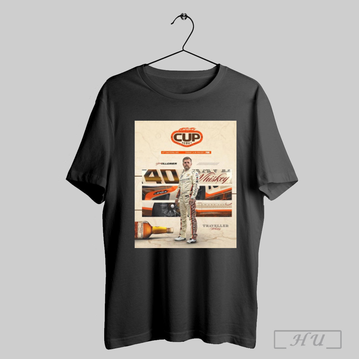 Justin Allgaier 67th 2025 Daytona 500 Today Traveller Whiskey Jr Motorsports Cup Debut Poster T Shirt Shirt Hoodie Sweatshirt