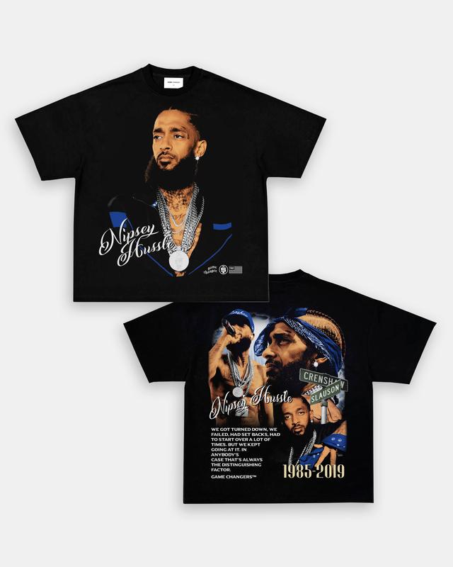 NIPSEY HUSSLE V2 TEE - [DS] , Free Shipping, Unisex T-Shirt, Sweatshirt, Tour shirt, Rapper Shirt, Graphic Shirt, big face tee,