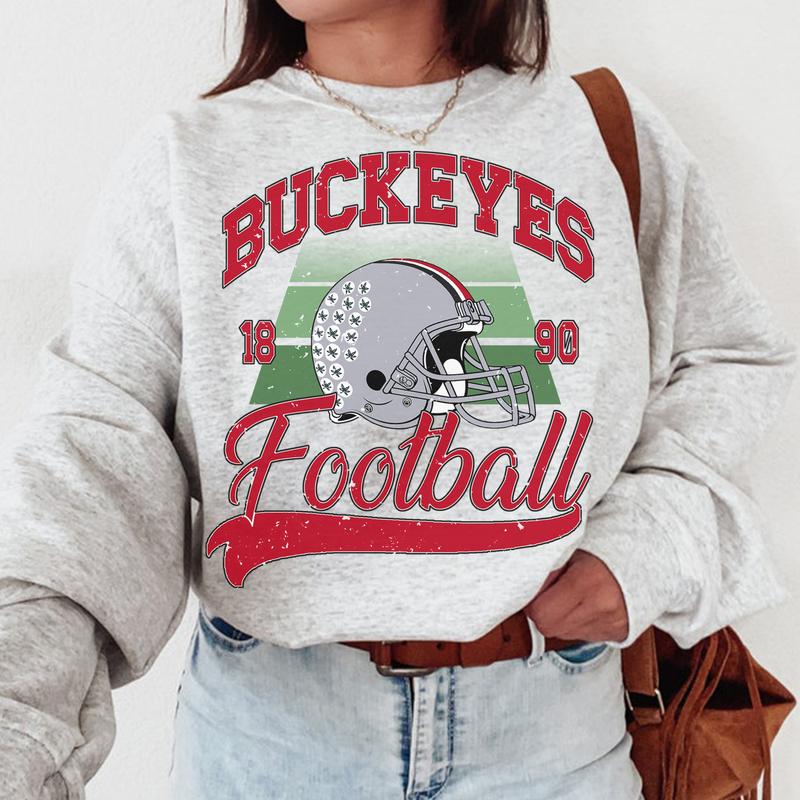 Ohio State Buckeyes Vintage NCAA Sweatshirt, Unisex Football University Shirt, Classic Sport Collection, Gift for Fans, Cotton, Women Comfort